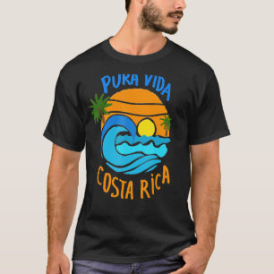 Camiseta souvenir de Costa Rica para hombres mujeres