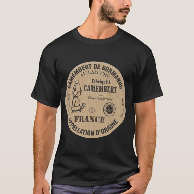Camiseta Souvenir de Francia: Le camembert (Anverso)