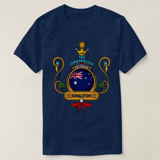 Camiseta Souvenir de la bandera australiana de la ciudad de (Diseño del anverso)