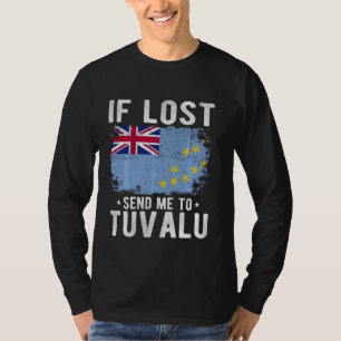 Camiseta Souvenir de la bandera de Tuvalu - Si se pierde, e