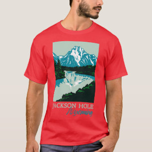 Camiseta Souvenir de las montañas Jackson Hole Wyoming Retr