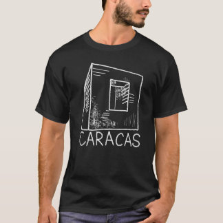 Camiseta souvenir de los hombres de la ciudad de Caracas 2