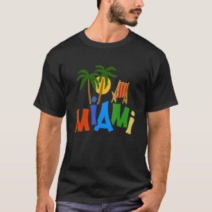 Camiseta souvenir de los hombres en Miami City Florida 3
