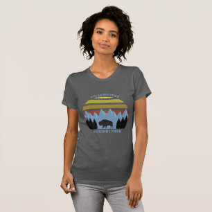 Camiseta Souvenir de montaña del Parque Nacional Yellowston