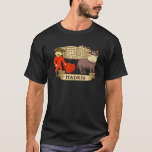 Camiseta souvenir de mujeres de Madrid City España para hom