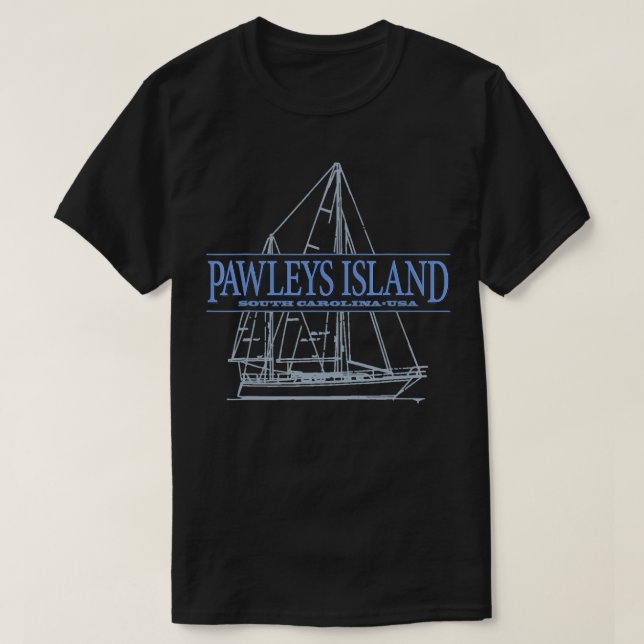 Camiseta Souvenir de navegación de Pawleys Island South oli (Diseño del anverso)