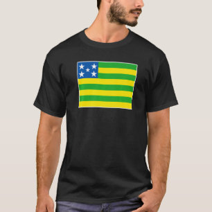 Camiseta Souvenir de orgullo nacional de la bandera de Goiá