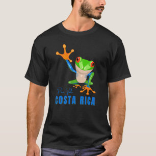 Camiseta Souvenir de rana de árbol pura vida de Costa Rica