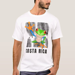 Camiseta Souvenir de rana de árbol tropical de Costa Rica