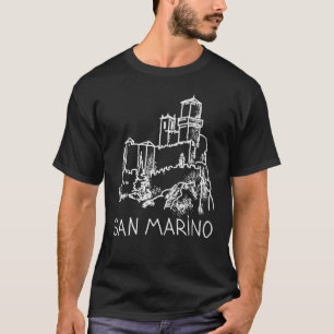 Camiseta souvenir de San Marino para hombres 1