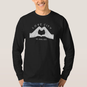 Camiseta Souvenir de St John Usvi Love City