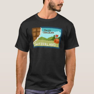 Camiseta souvenir de Suiza para hombres 1