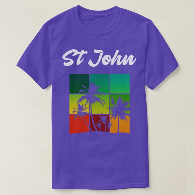 Camiseta Souvenir de vacaciones de las Islas Vírgenes de St (Diseño del anverso)