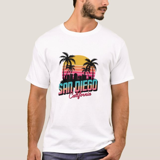 Camiseta Souvenir de viajes de San Diego (Anverso)