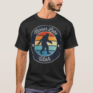Camiseta Souvenir del Espejo Lago Utah Sasquatch