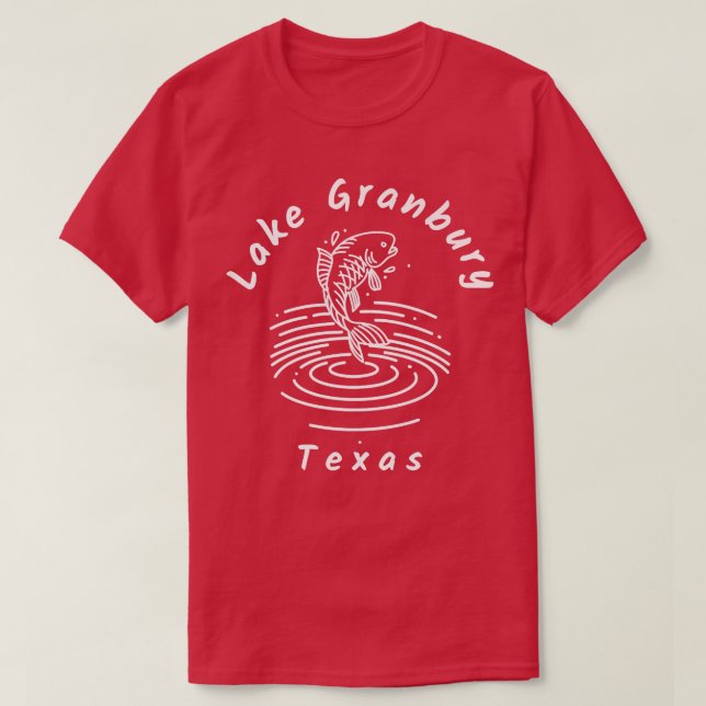 Camiseta Souvenir del lago Granbury Teas (Diseño del anverso)