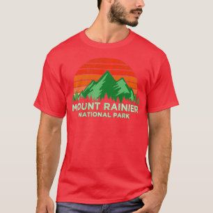 Camiseta Souvenir del parque nacional del monte Rainier ret