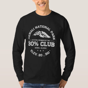 Camiseta Souvenir del parque nacional Denali 30 Club Alaska