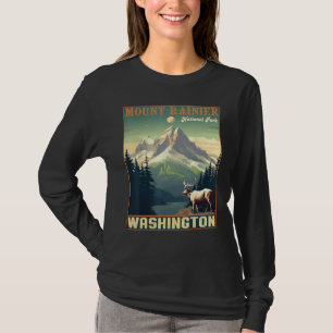 Camiseta Souvenir del Parque Nacional Retro Vintage Mt. Rai