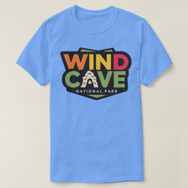 Camiseta Souvenir del parque nacional Wind Cave (Diseño del anverso)