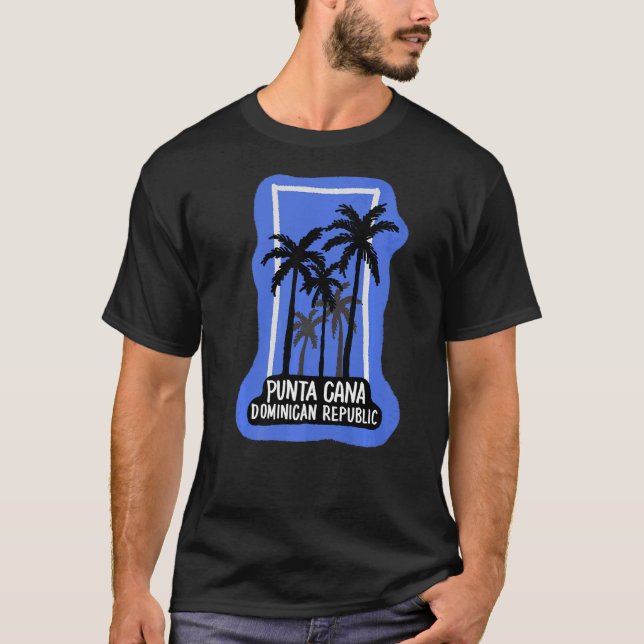 Camiseta souvenir dominicano de Punta Cana para hombres muj (Anverso)