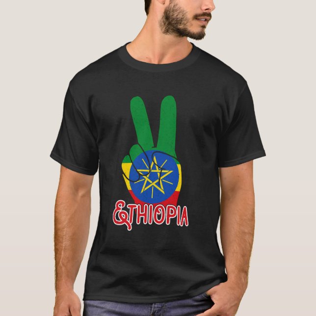 Camiseta Souvenir etíope africano de Etiopía (Anverso)