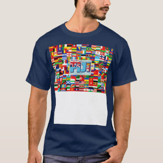 Camiseta souvenir retro de estilo vintage de Fiji 1