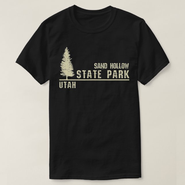 Camiseta Souvenir UT - Parque estatal Utah Sand Hollow (Diseño del anverso)