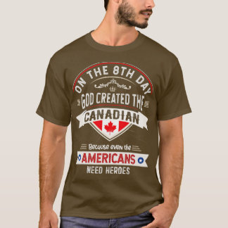 Camiseta Souvenirs de bandera de Canadá para hombres canadi