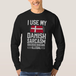 Camiseta Souvenirs De Bandera De Dinamarca Para Hombres Y M