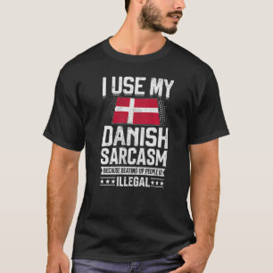 Camiseta Souvenirs De Bandera De Dinamarca Para Hombres Y M