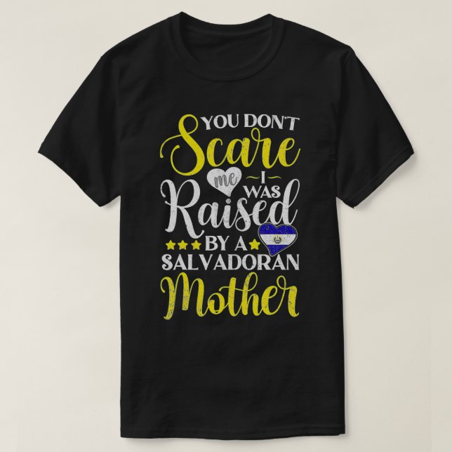 Camiseta Souvenirs de bandera de El Salvador para hombres y (Diseño del anverso)