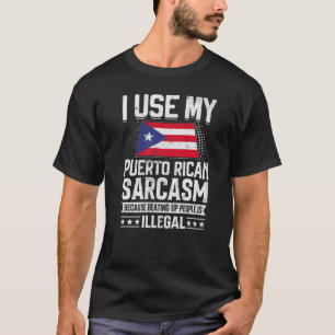 Camiseta Souvenirs De Bandera De Puerto Rico Para Hombres Y