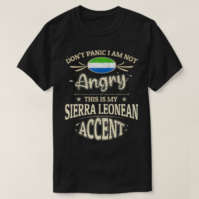 Camiseta Souvenirs de bandera de Sierra Leona para mí (Diseño del anverso)