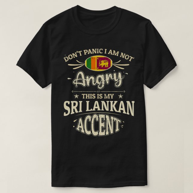 Camiseta Souvenirs de bandera de Sri Lanka para hombres y m (Diseño del anverso)