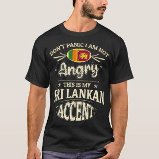 Camiseta Souvenirs de bandera de Sri Lanka para hombres y m