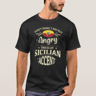 Camiseta Souvenirs De Bandera Sicilia Para Hombres Sicilian