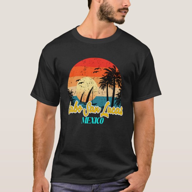 Camiseta Souvenirs de Cabo San Lucas México Vacay Mod (Anverso)