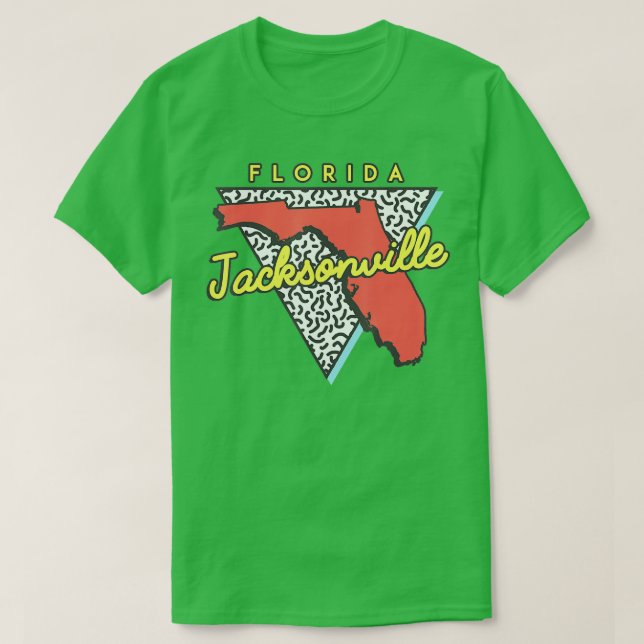 Camiseta Souvenirs de diseño de Jacksonville Florida 80 (Diseño del anverso)