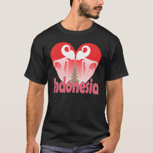 Camiseta souvenirs de Indonesia para hombres mujeres