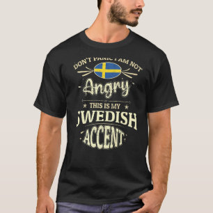 Camiseta Souvenirs De La Bandera De Suecia Para Hombres Y M