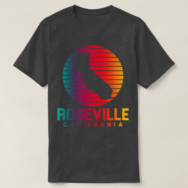 Camiseta Souvenirs de Roseville California (Diseño del anverso)