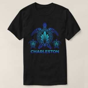 Camiseta Souvenirs de tortugas azules de Charleston South C