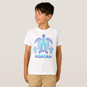 Camiseta Souvenirs de tortugas azules de mar Roatan Hondura