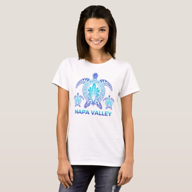 Camiseta Souvenirs de tortugas azules de Napa Valley Califo (Anverso completo)