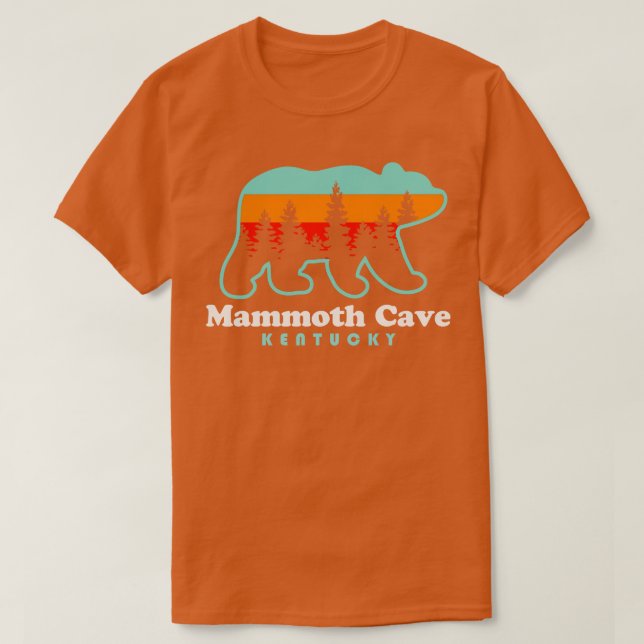 Camiseta Souvenirs del Parque Nacional Mammoth Cave Kentuck (Diseño del anverso)