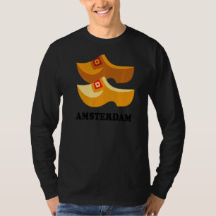 Camiseta Souvenirs From Netherlands Wooden Clogs Amsterdam
