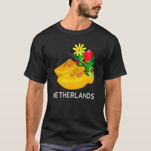 Camiseta Souvenirs From Netherlands Wooden Clogs Dutch Souv