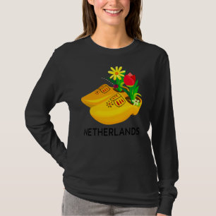 Camiseta Souvenirs From Netherlands Wooden Clogs Dutch Souv