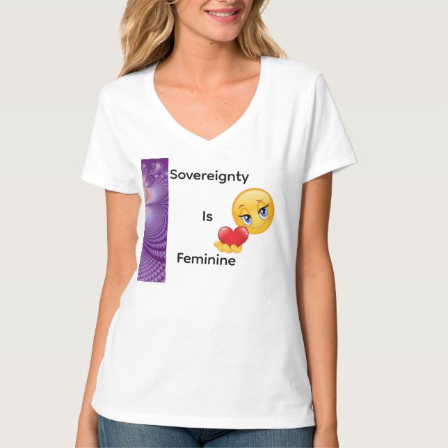Camiseta Sovereignty Is Feminine (Anverso)